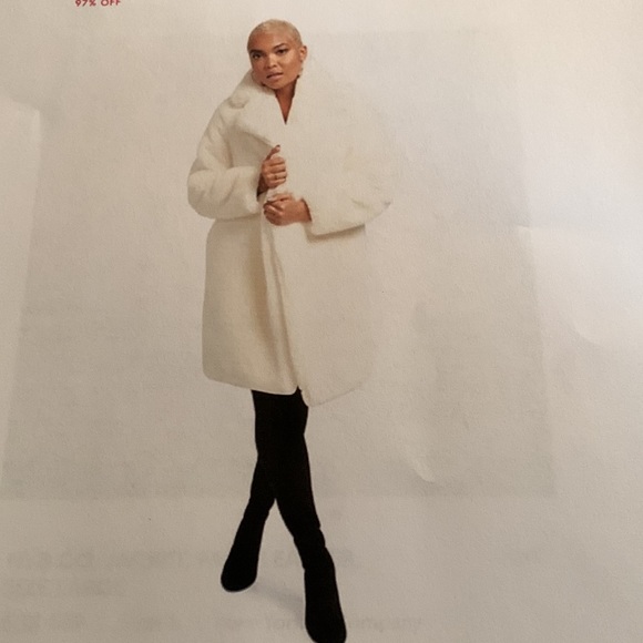 NY&CO COAT, TEDDY, FAUX FUR, SIZE L/XL - Picture 9 of 10